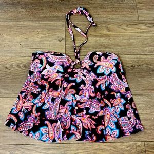 Catalina Flowy‎ Multicolor Swim Top Size L(12-14)